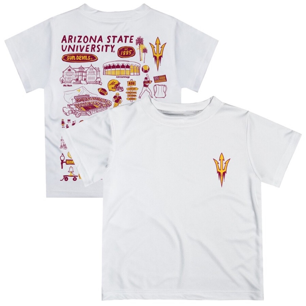 Vive La Fete Arizona State Sun Devils Artwork Fitted T-shirt Youth Size XL